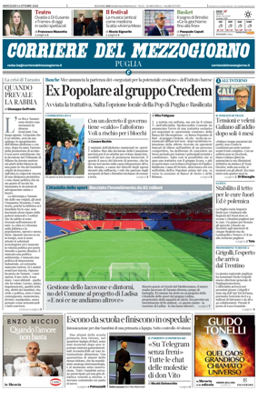 Cover of Corriere del Mezzogiorno (Puglia)