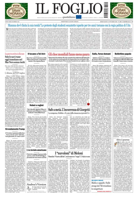 Cover of Il Foglio Quotidiano