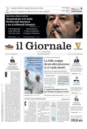 Cover of Il Giornale (Italy)