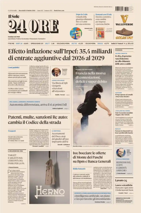 Cover of Il Sole 24 Ore