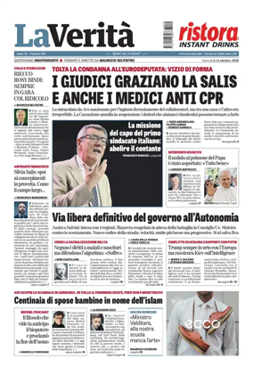 Cover of La Verita (Italia)