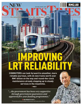 Cover of New Straits Times