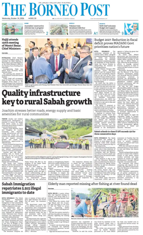 Cover of The Borneo Post (Sabah)