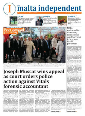 Cover of Malta Independent