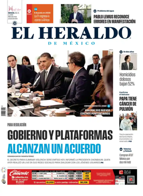 Cover of El Heraldo de Mexico