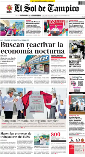 Cover of El Sol de Tampico
