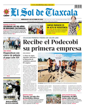 Cover of El Sol de Tlaxcala