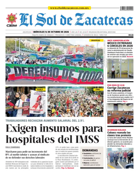 Cover of El Sol de Zacatecas