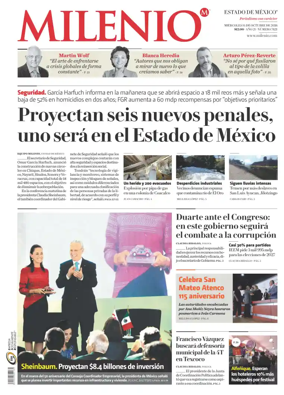 Cover of Milenio Edo de Mexico