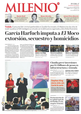 Cover of Milenio Puebla