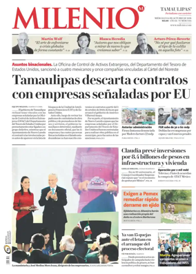 Cover of Milenio Tamaulipas