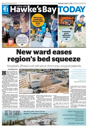Cover of Hawke's Bay Today