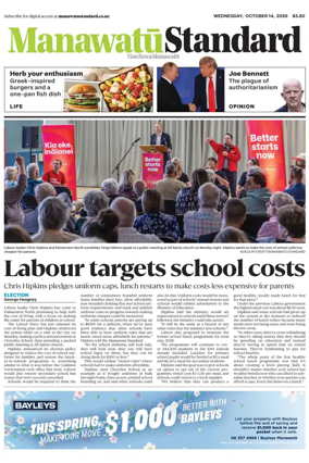 Cover of Manawatu Standard