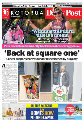 Cover of Rotorua Daily Post