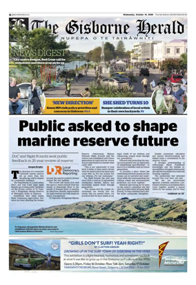 Cover of The Gisborne Herald