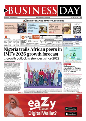 Cover of Business Day (Nigeria)