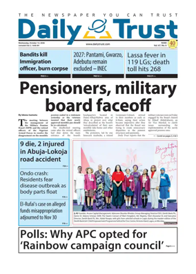 Cover of Daily Trust