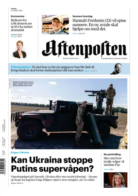 Cover of Aftenposten