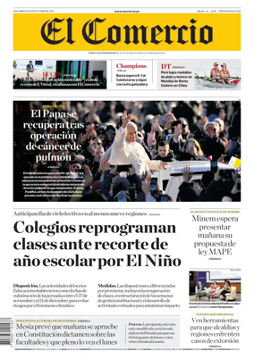 Cover of Diario El Comercio