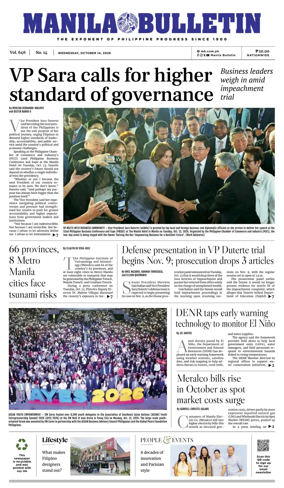 Cover of Manila Bulletin