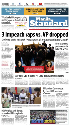 Cover of Manila Standard