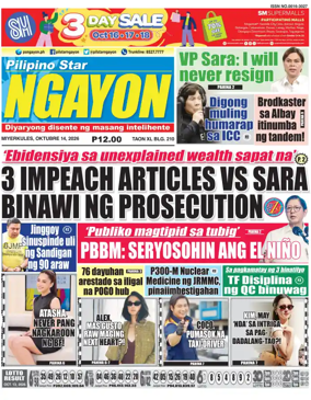 Cover of Pilipino Star Ngayon