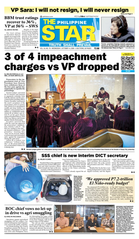 Cover of The Philippine Star