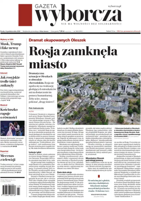 Cover of Gazeta Wyborcza