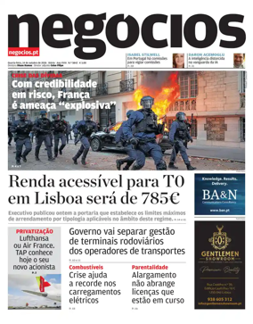 Cover of Jornal de Negocios