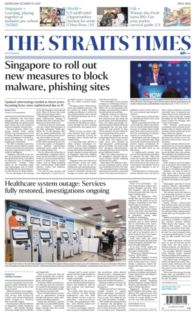 Cover of The Straits Times