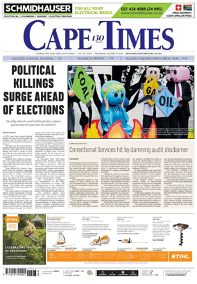 Cover of Cape Times