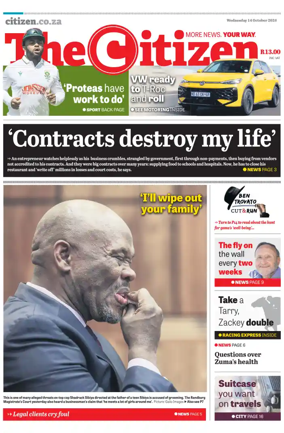 Cover of The Citizen (KZN)