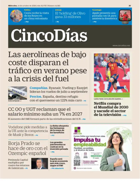 Cover of Cinco Dias