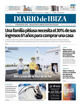 Cover of Diario de Ibiza