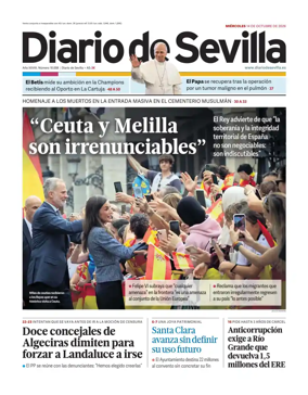 Cover of Diario de Sevilla