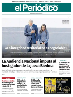 Cover of El Periodico Extremadura