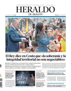 Cover of Heraldo de Aragon
