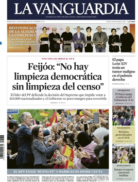 Cover of La Vanguardia (1st Edition)