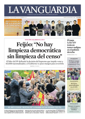 Cover of La Vanguardia