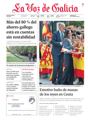 Cover of La Voz de Galicia (Arousa)