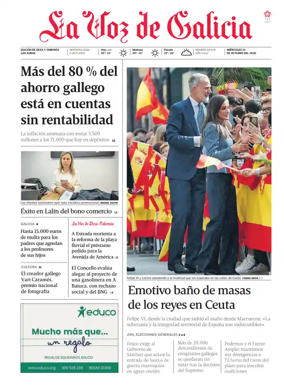 Cover of La Voz de Galicia (Deza)