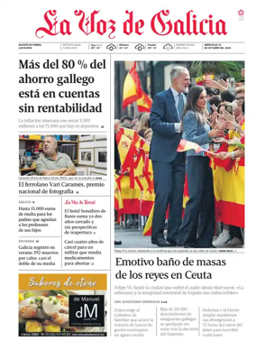 Cover of La Voz de Galicia (Ferrol)
