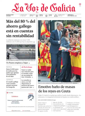 Cover of La Voz de Galicia (Monforte)