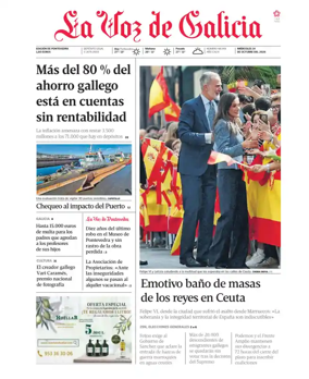 Cover of La Voz de Galicia (Pontevedra)