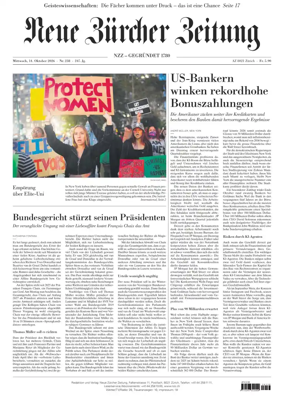 Cover of Neue Zurcher Zeitung