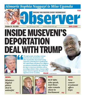 Cover of The Observer (Uganda)