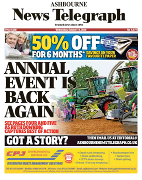 Cover of Ashbourne News Telegraph