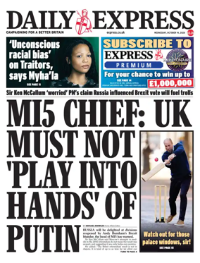Cover of Daily Express