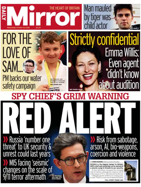Cover of Daily Mirror