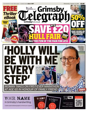 Cover of Grimsby Telegraph
